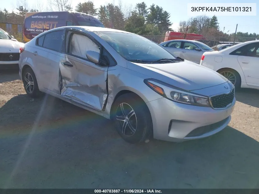 2017 Kia Forte Lx VIN: 3KPFK4A75HE101321 Lot: 40783887