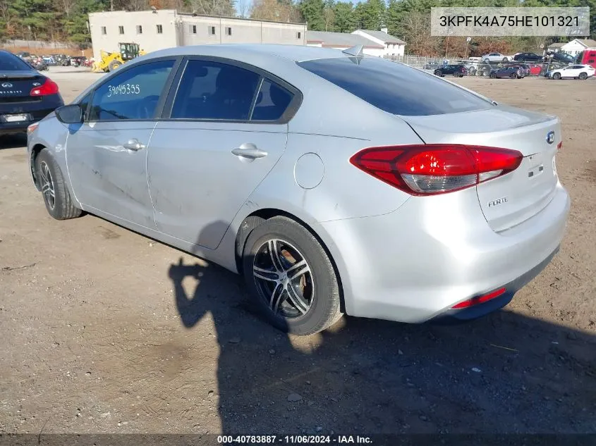 2017 Kia Forte Lx VIN: 3KPFK4A75HE101321 Lot: 40783887