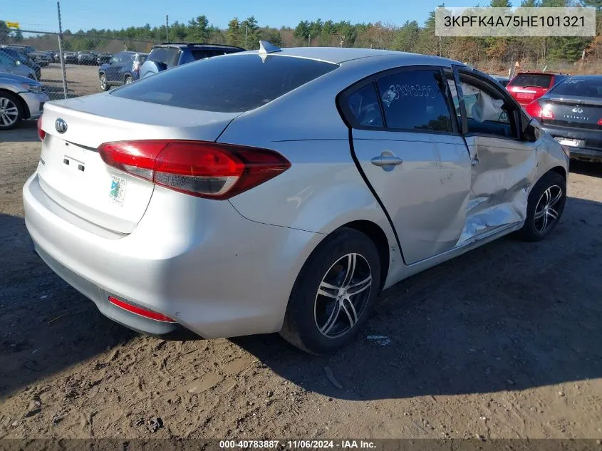 2017 Kia Forte Lx VIN: 3KPFK4A75HE101321 Lot: 40783887