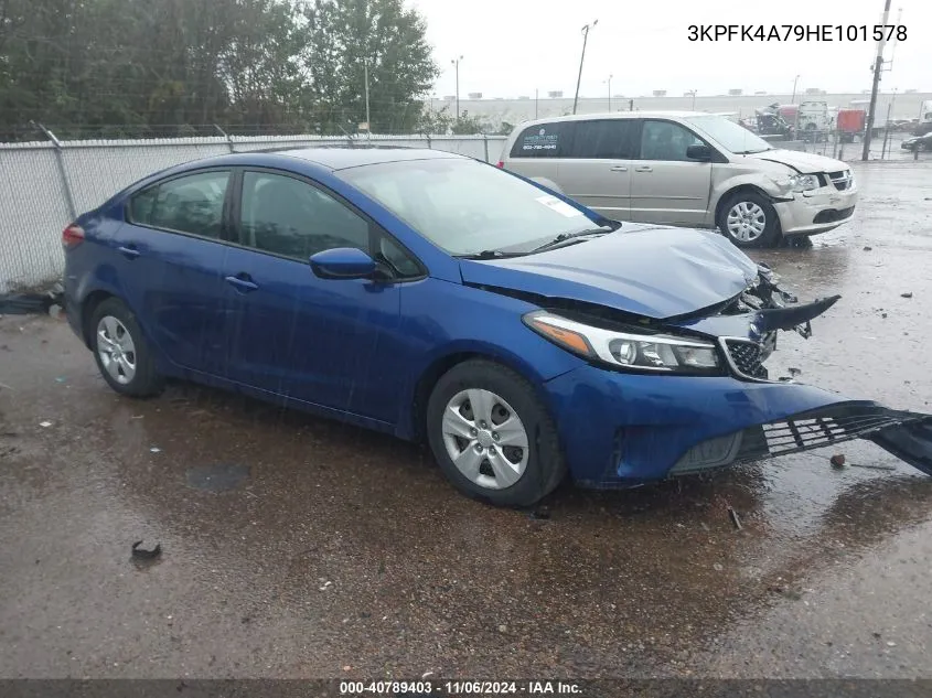 2017 Kia Forte Lx VIN: 3KPFK4A79HE101578 Lot: 40789403