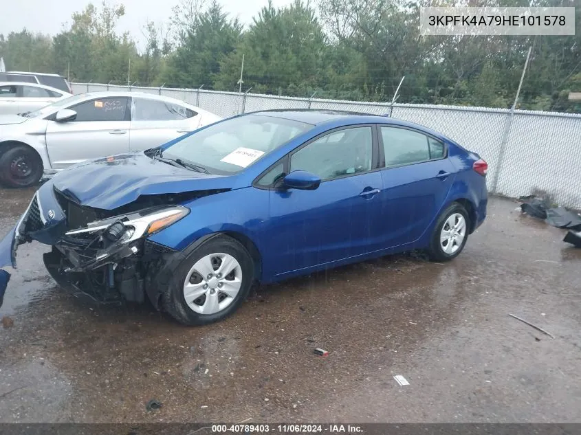 2017 Kia Forte Lx VIN: 3KPFK4A79HE101578 Lot: 40789403