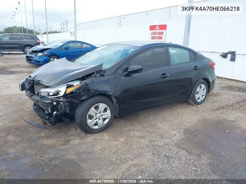 2017 Kia Forte Lx VIN: 3KPFK4A70HE066218 Lot: 40799589