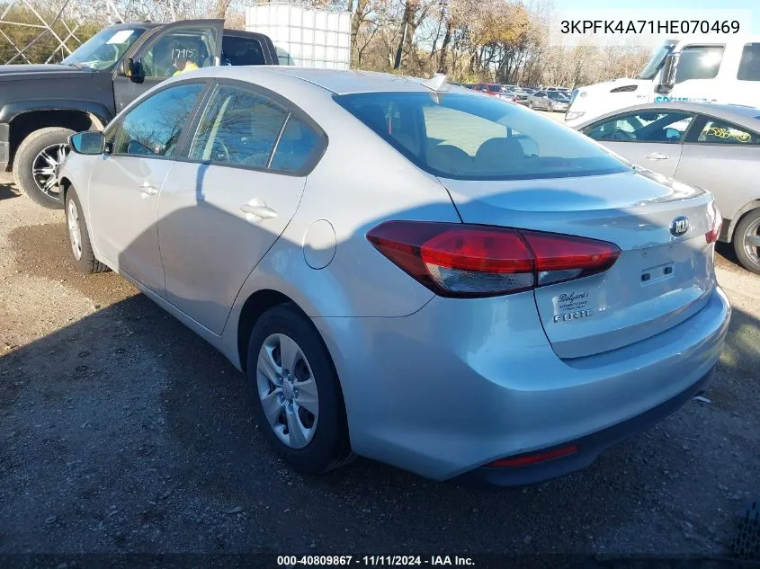 2017 Kia Forte Lx VIN: 3KPFK4A71HE070469 Lot: 40809867