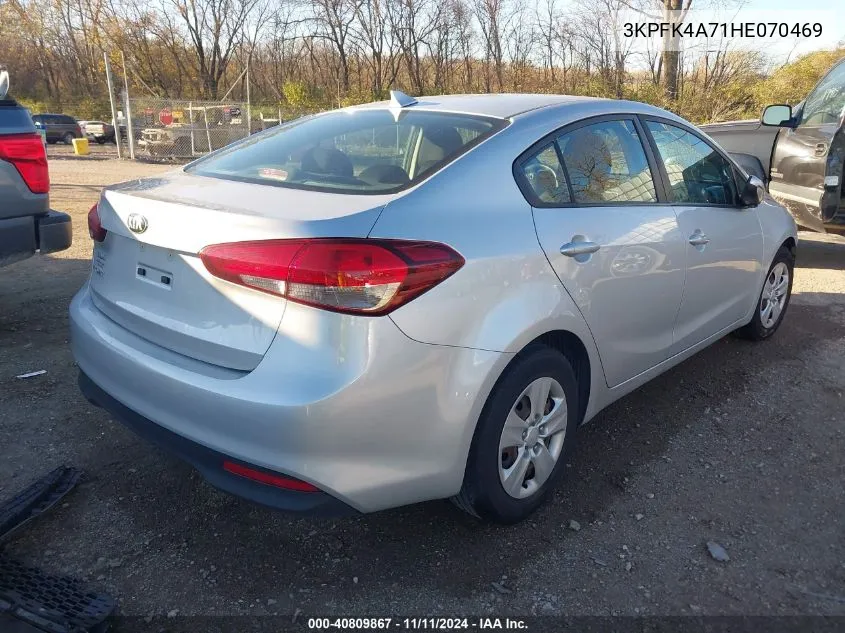 2017 Kia Forte Lx VIN: 3KPFK4A71HE070469 Lot: 40809867