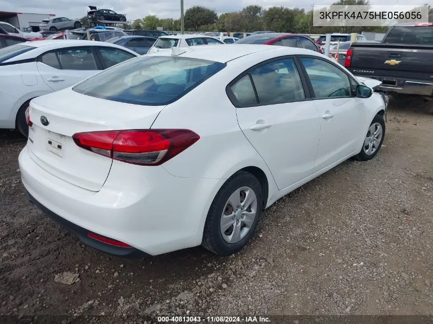 2017 Kia Forte Lx VIN: 3KPFK4A75HE056056 Lot: 40813043