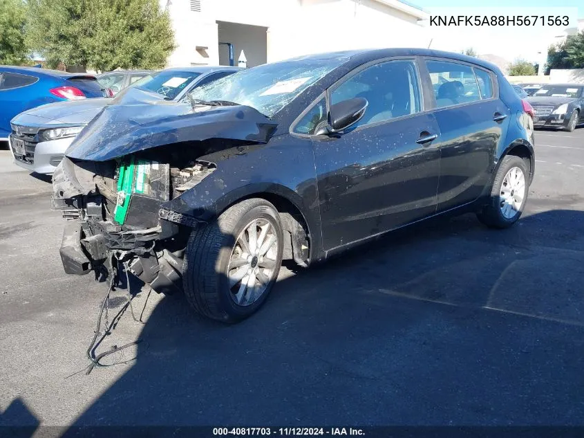 2017 Kia Forte Lx VIN: KNAFK5A88H5671563 Lot: 40817703