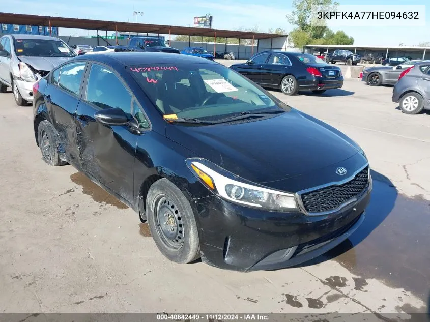 2017 Kia Forte Lx VIN: 3KPFK4A77HE094632 Lot: 40842449