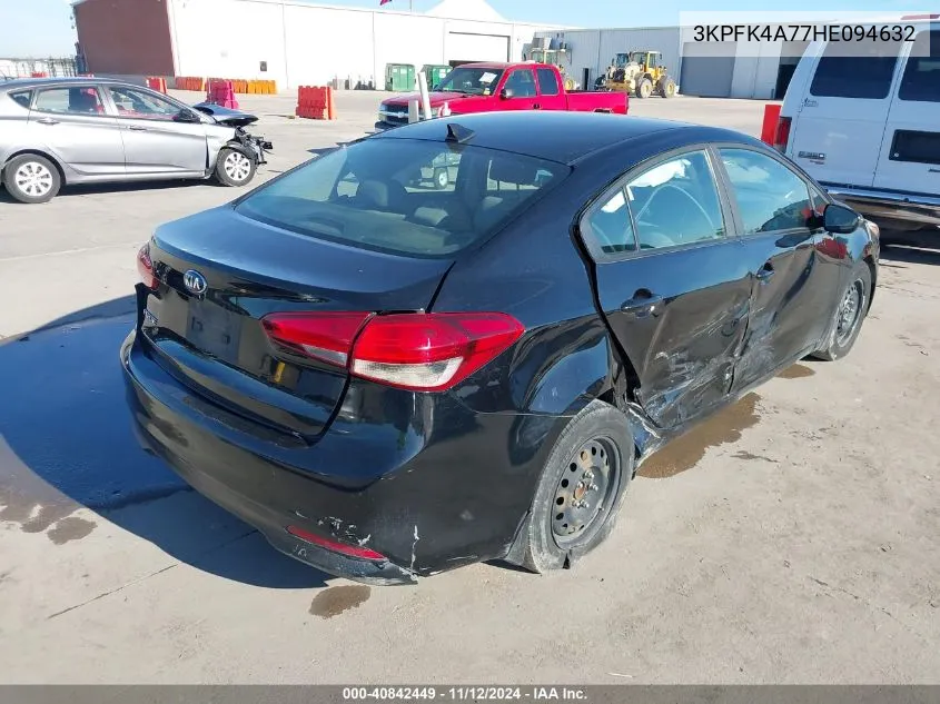 2017 Kia Forte Lx VIN: 3KPFK4A77HE094632 Lot: 40842449