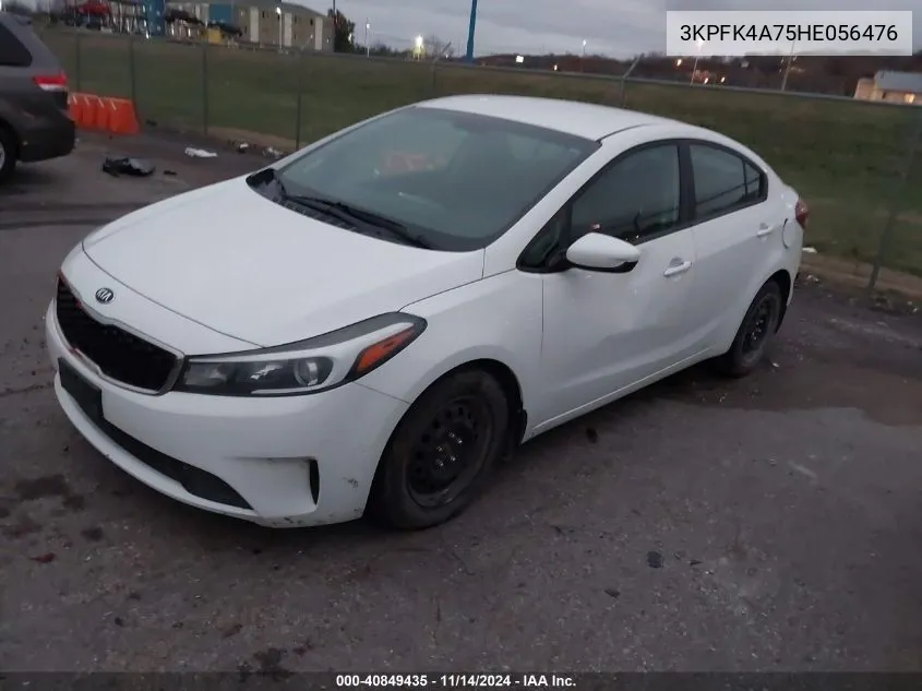 2017 Kia Forte Lx VIN: 3KPFK4A75HE056476 Lot: 40849435