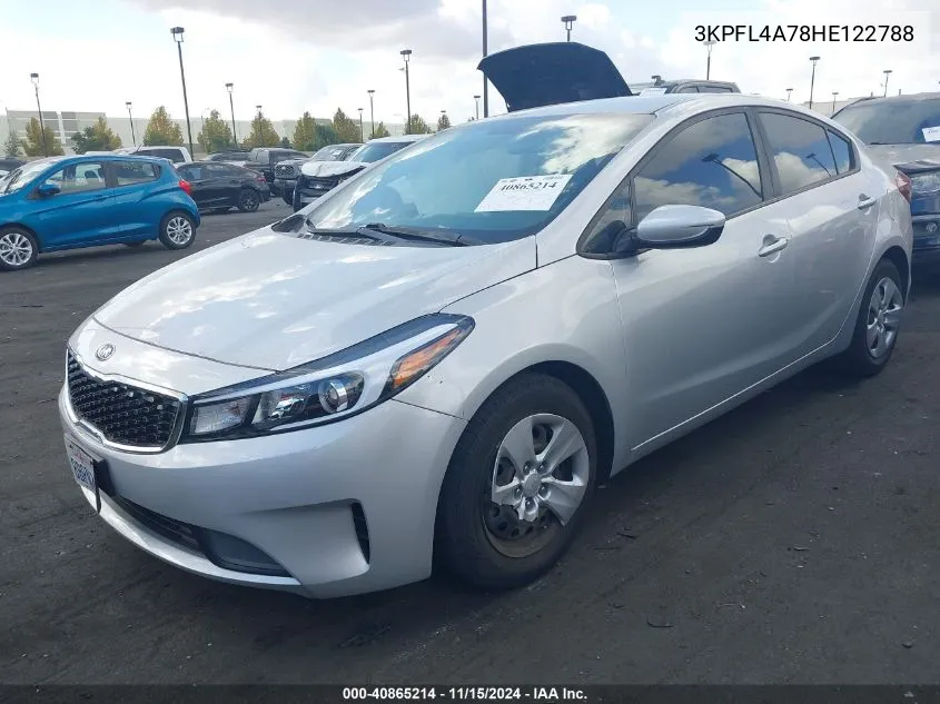 2017 Kia Forte Lx VIN: 3KPFL4A78HE122788 Lot: 40865214