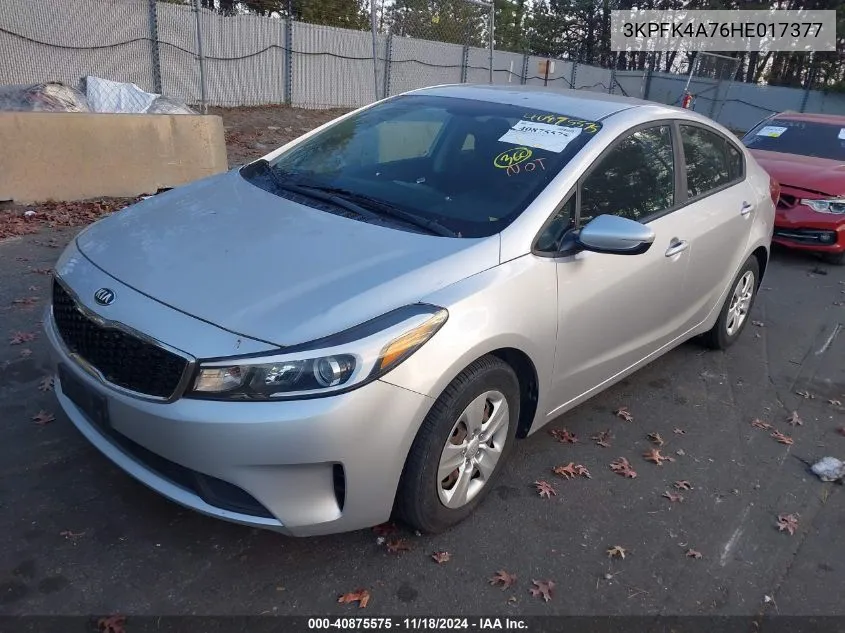 3KPFK4A76HE017377 2017 Kia Forte Lx