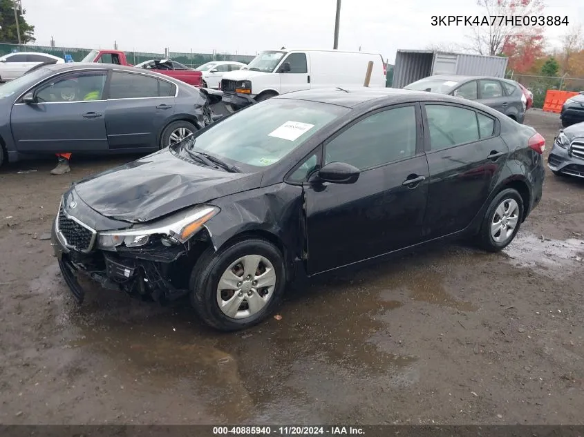 2017 Kia Forte Lx VIN: 3KPFK4A77HE093884 Lot: 40885940