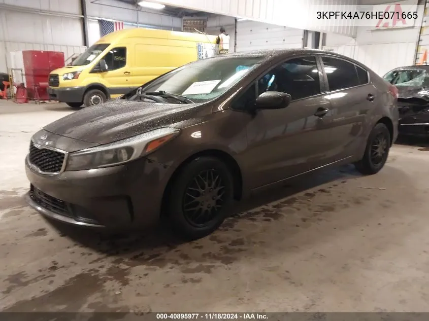 2017 Kia Forte Lx VIN: 3KPFK4A76HE071665 Lot: 40895977