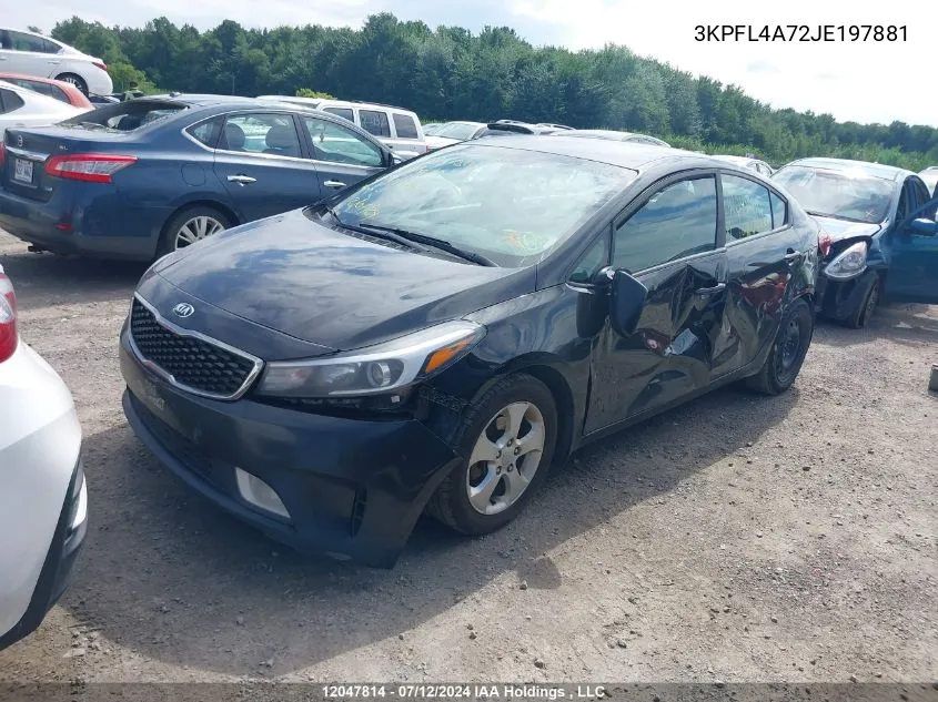 2018 Kia Forte VIN: 3KPFL4A72JE197881 Lot: 12047814