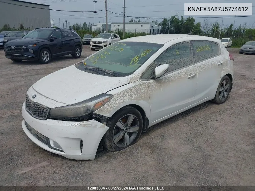 2018 Kia Forte Ex VIN: KNAFX5A87J5774612 Lot: 12083504