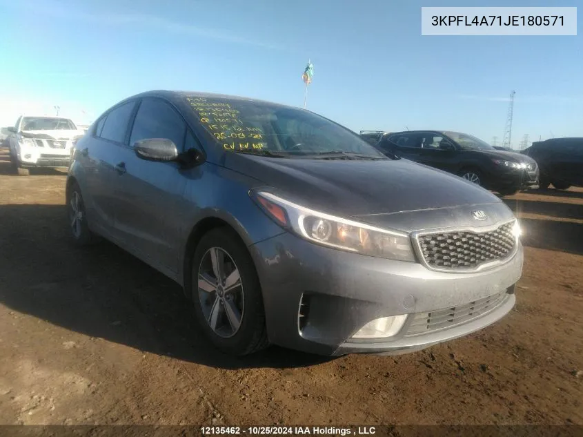 2018 Kia Forte VIN: 3KPFL4A71JE180571 Lot: 12135462