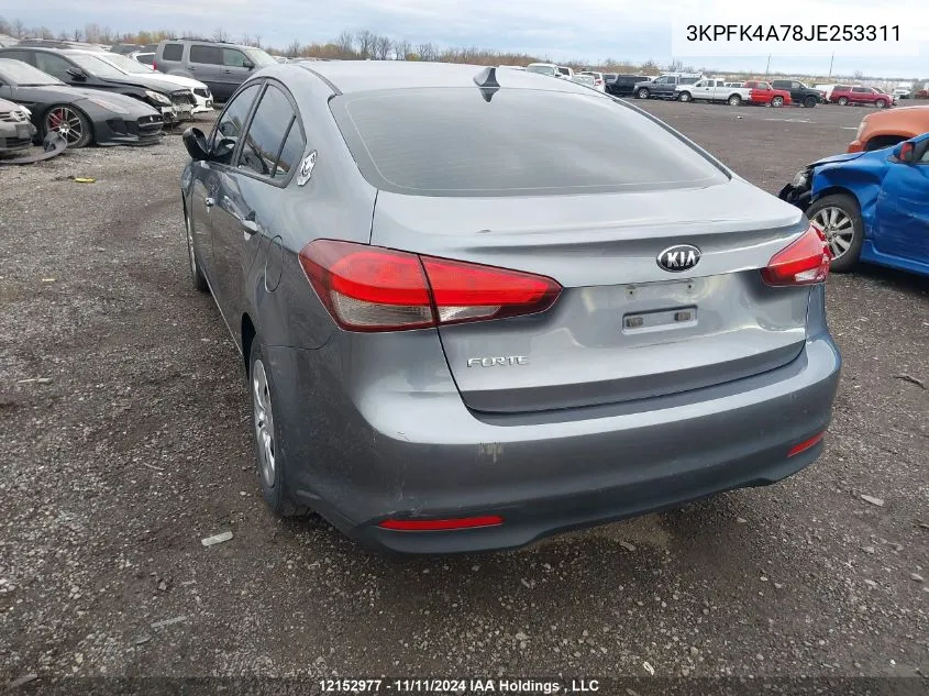 2018 Kia Forte VIN: 3KPFK4A78JE253311 Lot: 12152977