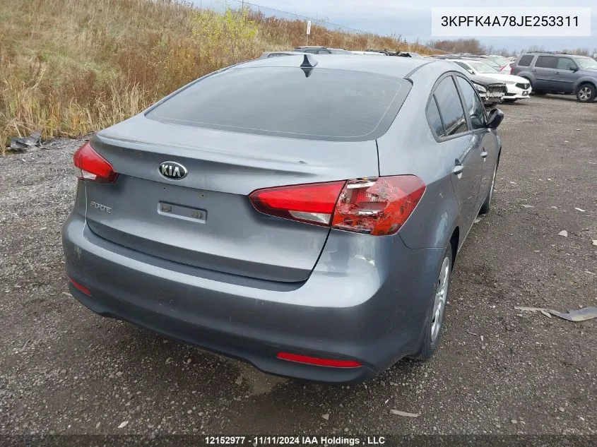 2018 Kia Forte VIN: 3KPFK4A78JE253311 Lot: 12152977