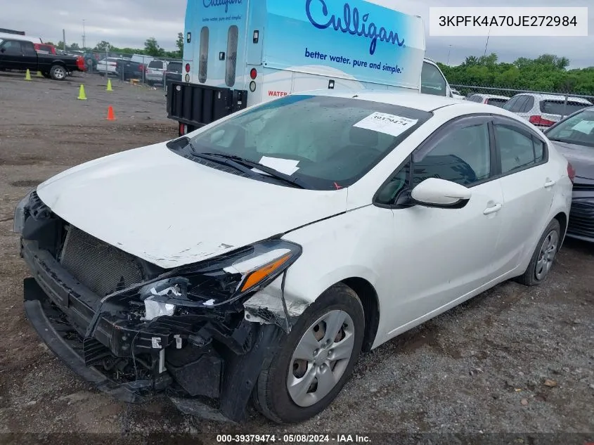 2018 Kia Forte Lx VIN: 3KPFK4A70JE272984 Lot: 39379474