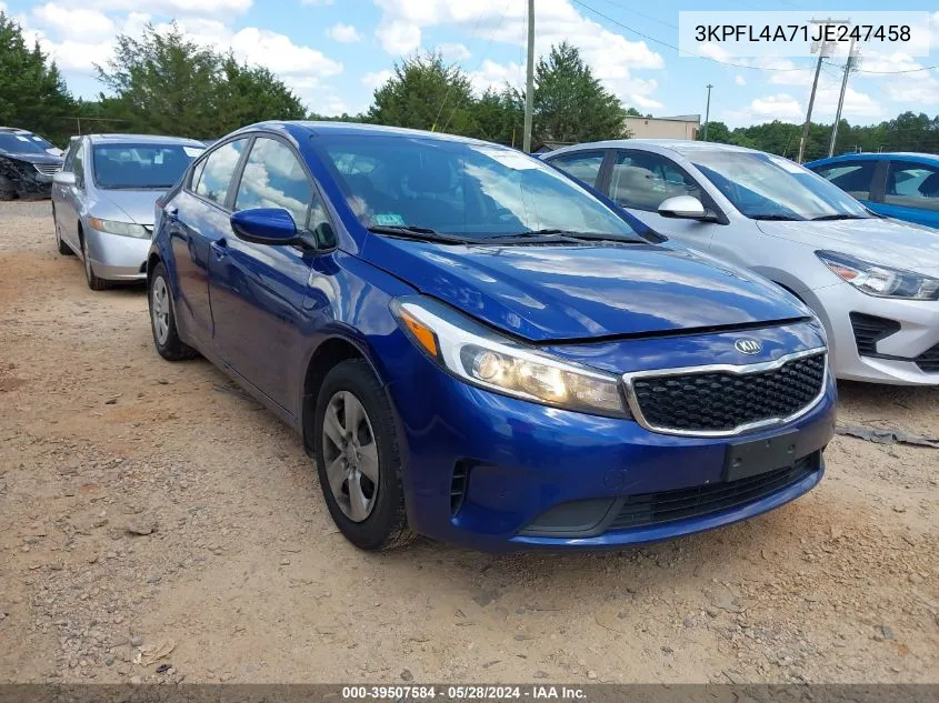 3KPFL4A71JE247458 2018 Kia Forte Lx