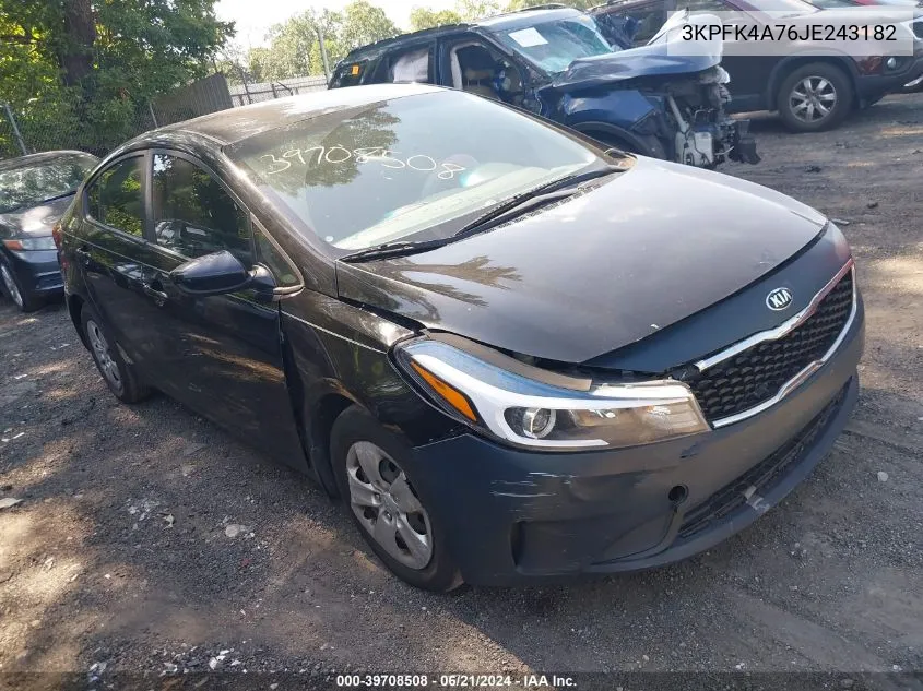 3KPFK4A76JE243182 2018 Kia Forte Lx