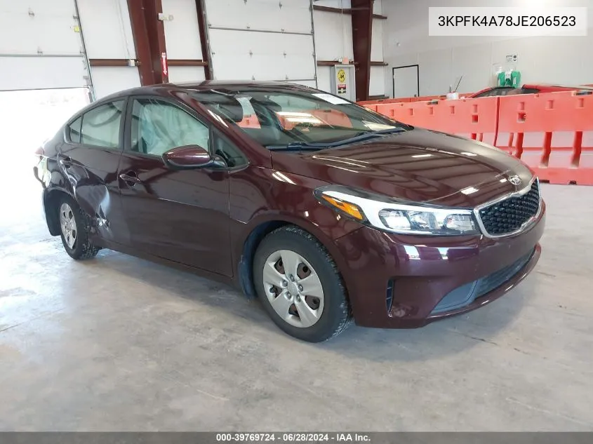 2018 Kia Forte Lx VIN: 3KPFK4A78JE206523 Lot: 39769724