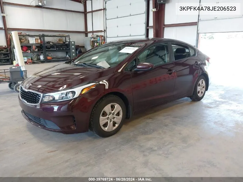 3KPFK4A78JE206523 2018 Kia Forte Lx