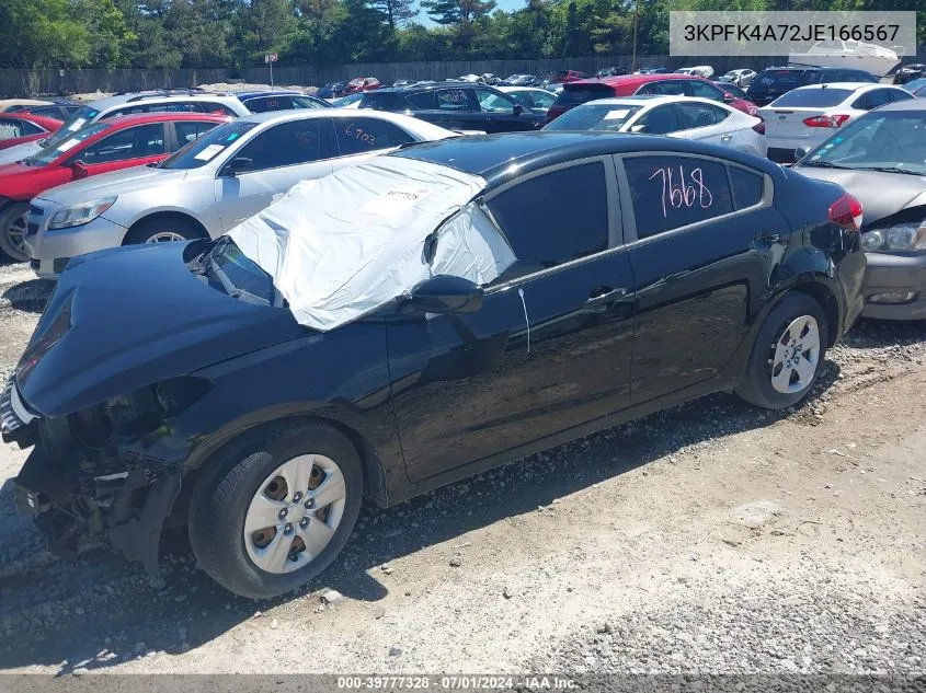 2018 Kia Forte Lx VIN: 3KPFK4A72JE166567 Lot: 39777328