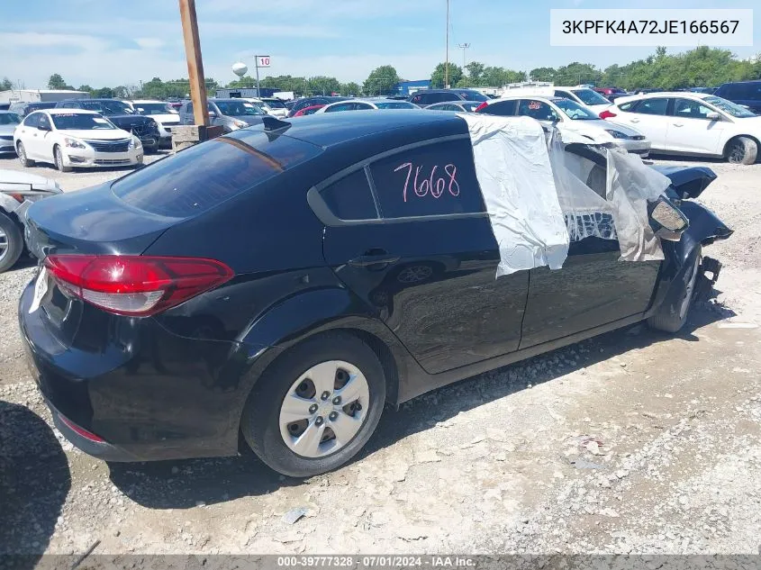 2018 Kia Forte Lx VIN: 3KPFK4A72JE166567 Lot: 39777328