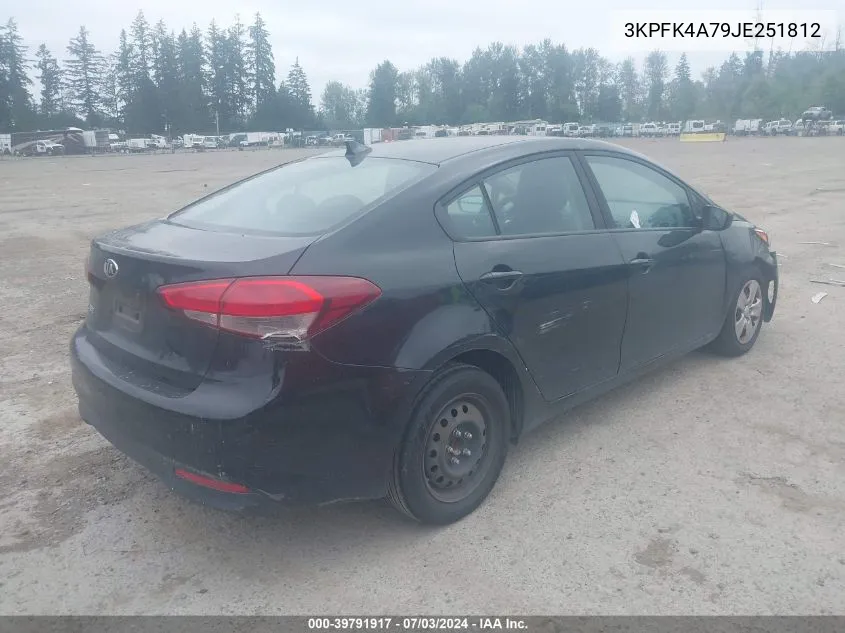 2018 Kia Forte Lx VIN: 3KPFK4A79JE251812 Lot: 39791917