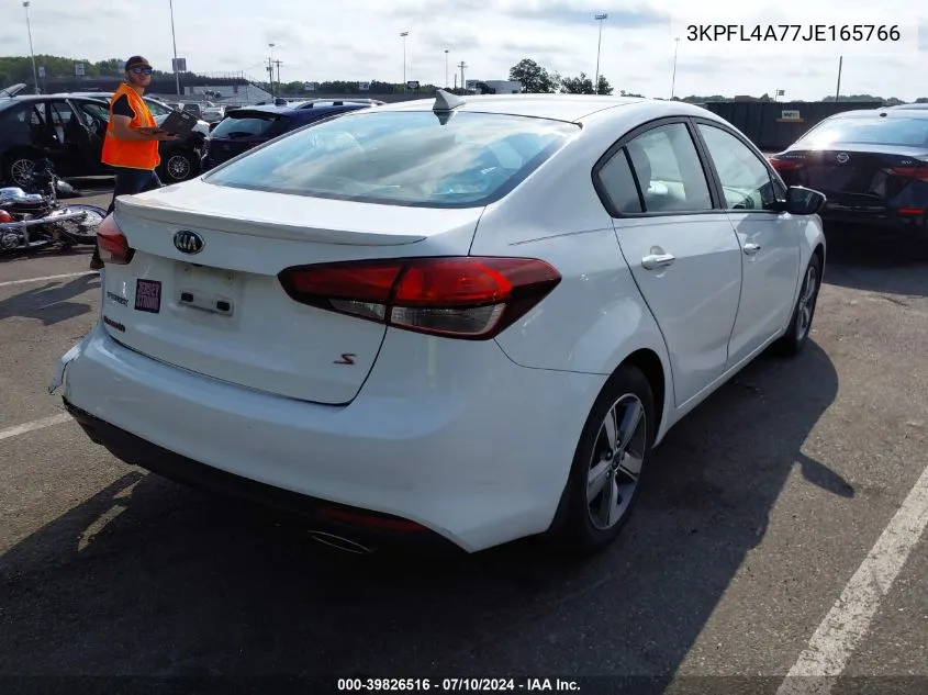 2018 Kia Forte S VIN: 3KPFL4A77JE165766 Lot: 39826516