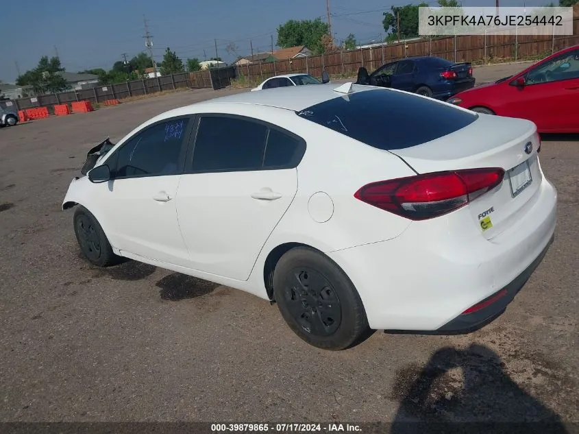 2018 Kia Forte Lx VIN: 3KPFK4A76JE254442 Lot: 39879865