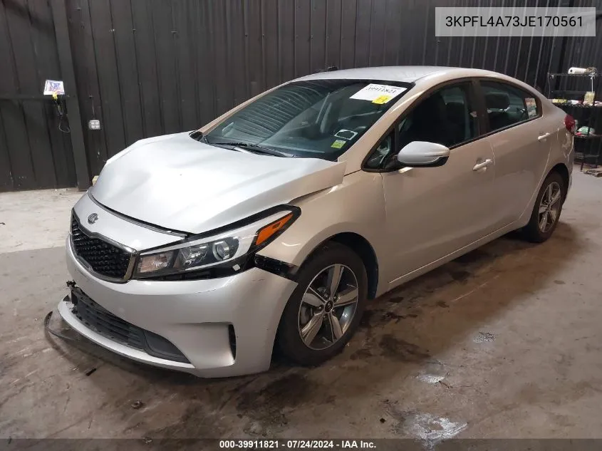 2018 Kia Forte Lx VIN: 3KPFL4A73JE170561 Lot: 39911821