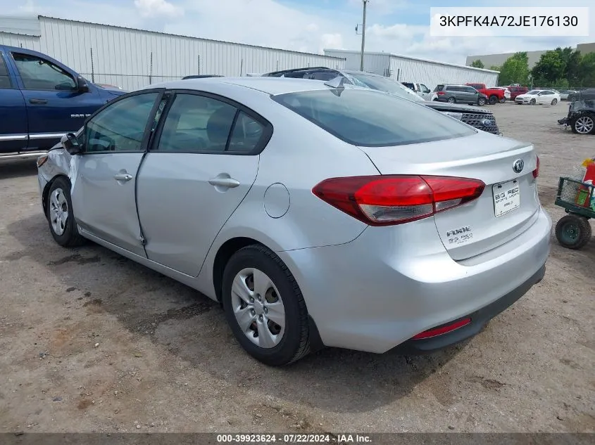 3KPFK4A72JE176130 2018 Kia Forte Lx