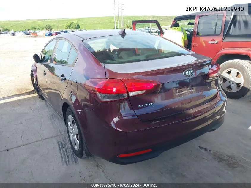 3KPFK4A76JE209940 2018 Kia Forte Lx