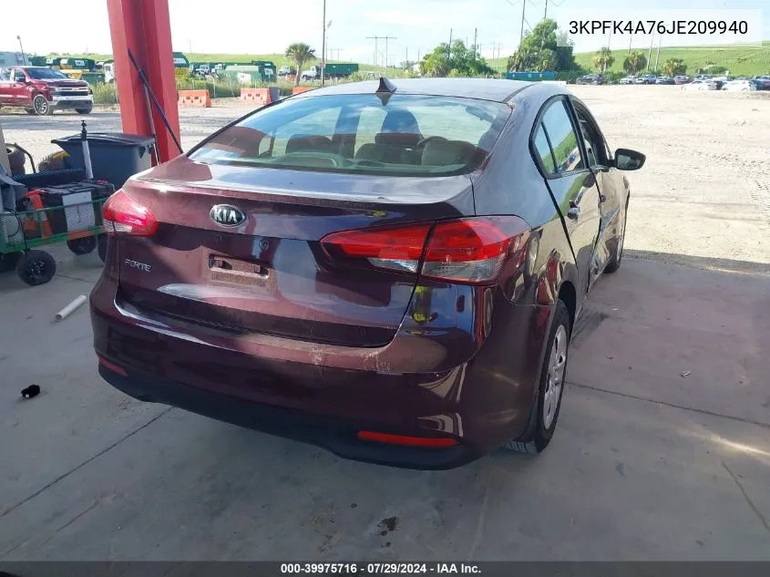 2018 Kia Forte Lx VIN: 3KPFK4A76JE209940 Lot: 39975716