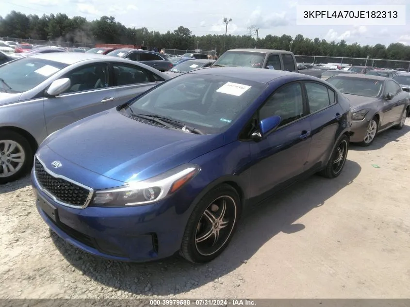 3KPFL4A70JE182313 2018 Kia Forte Lx