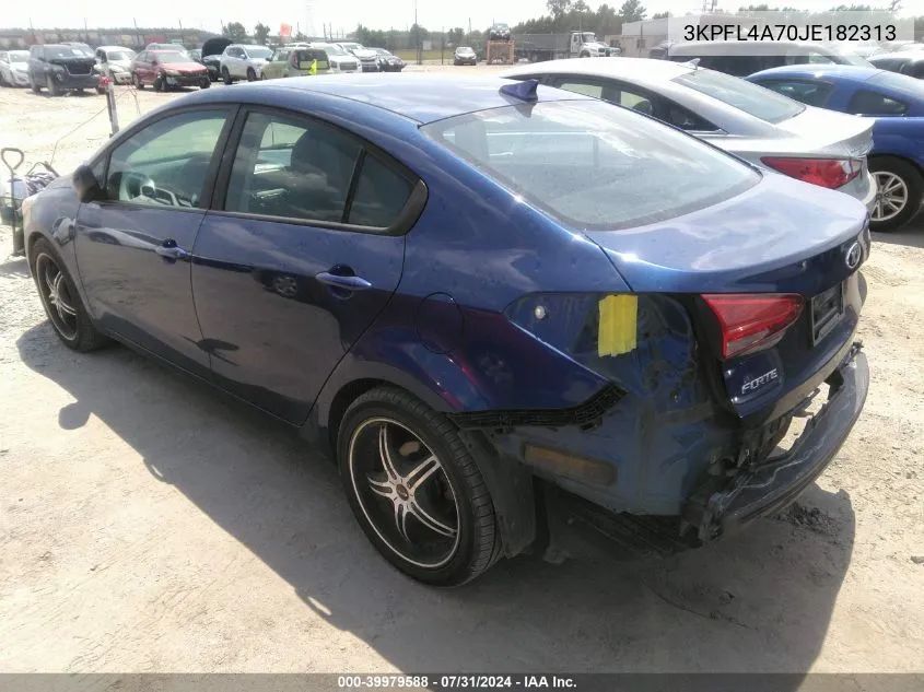 2018 Kia Forte Lx VIN: 3KPFL4A70JE182313 Lot: 39979588