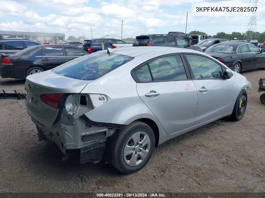 2018 Kia Forte Lx VIN: 3KPFK4A75JE282507 Lot: 40023281