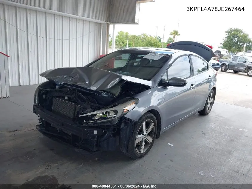 2018 Kia Forte S VIN: 3KPFL4A78JE267464 Lot: 40044561