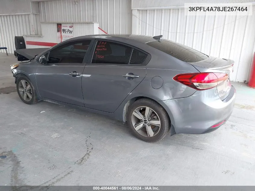 2018 Kia Forte S VIN: 3KPFL4A78JE267464 Lot: 40044561