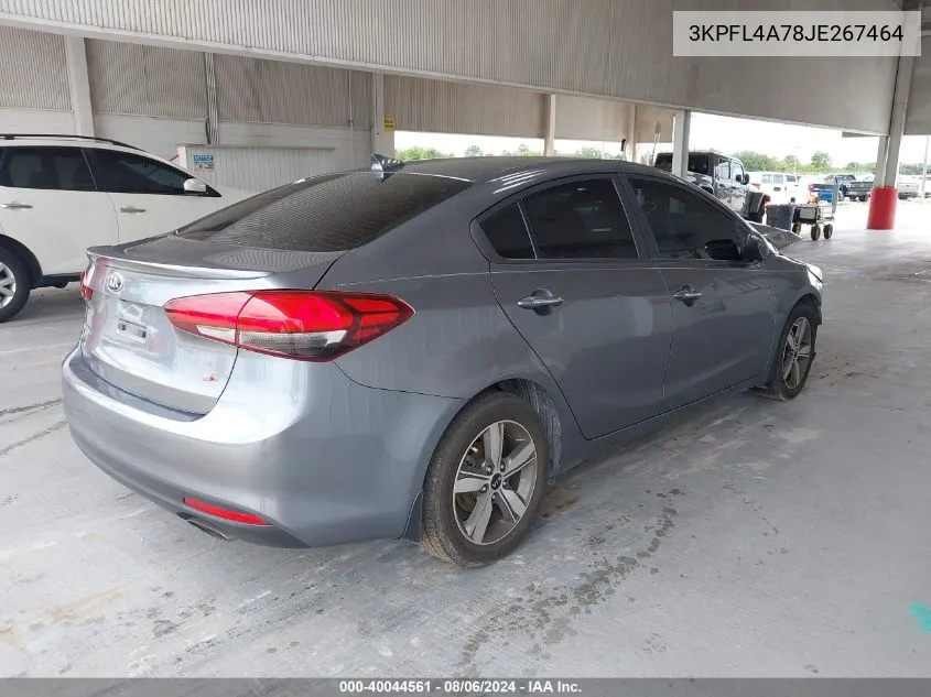 2018 Kia Forte S VIN: 3KPFL4A78JE267464 Lot: 40044561