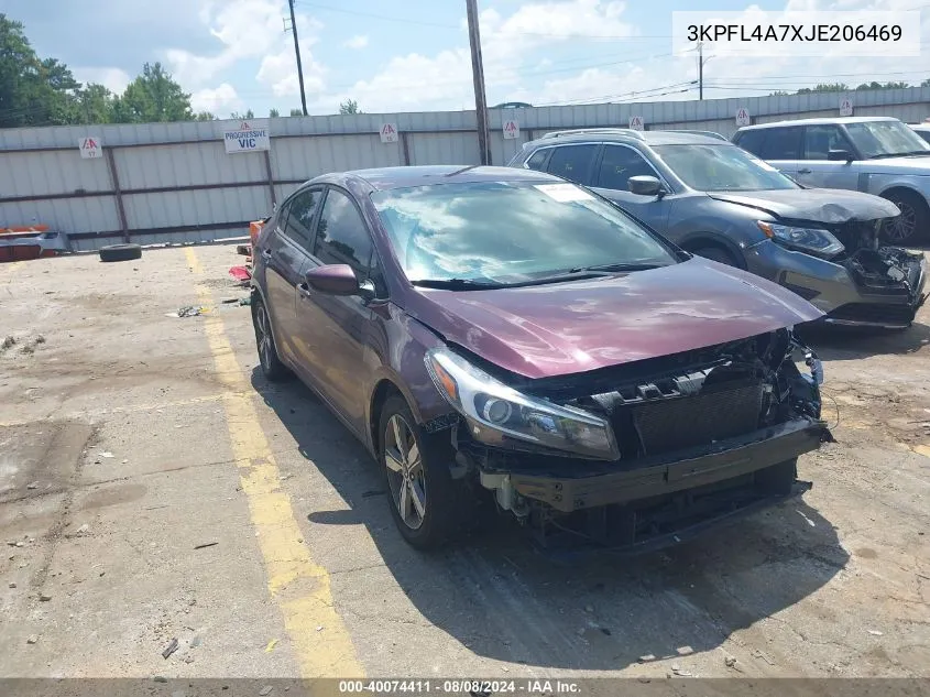 2018 Kia Forte Lx VIN: 3KPFL4A7XJE206469 Lot: 40074411