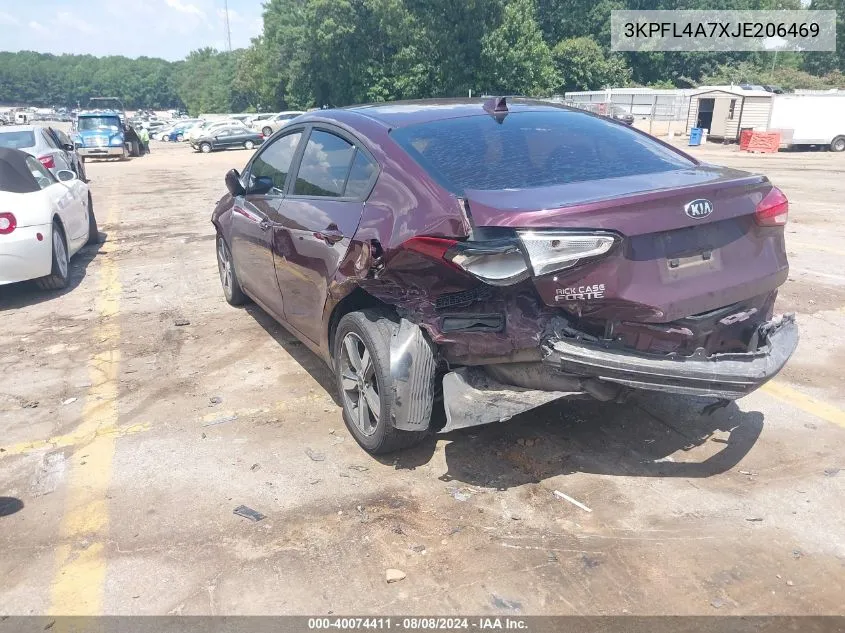 2018 Kia Forte Lx VIN: 3KPFL4A7XJE206469 Lot: 40074411