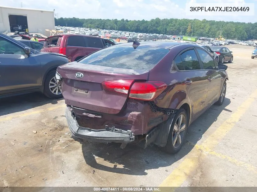 2018 Kia Forte Lx VIN: 3KPFL4A7XJE206469 Lot: 40074411