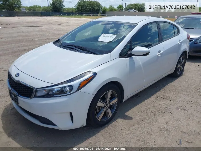 3KPFL4A78JE167042 2018 Kia Forte Lx