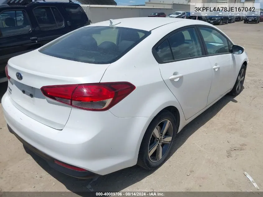 3KPFL4A78JE167042 2018 Kia Forte Lx