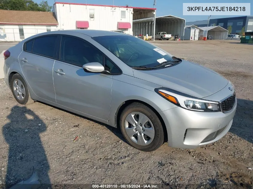 3KPFL4A75JE184218 2018 Kia Forte Lx