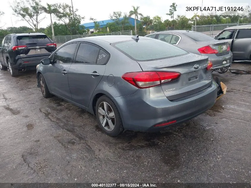 3KPFL4A71JE191246 2018 Kia Forte S