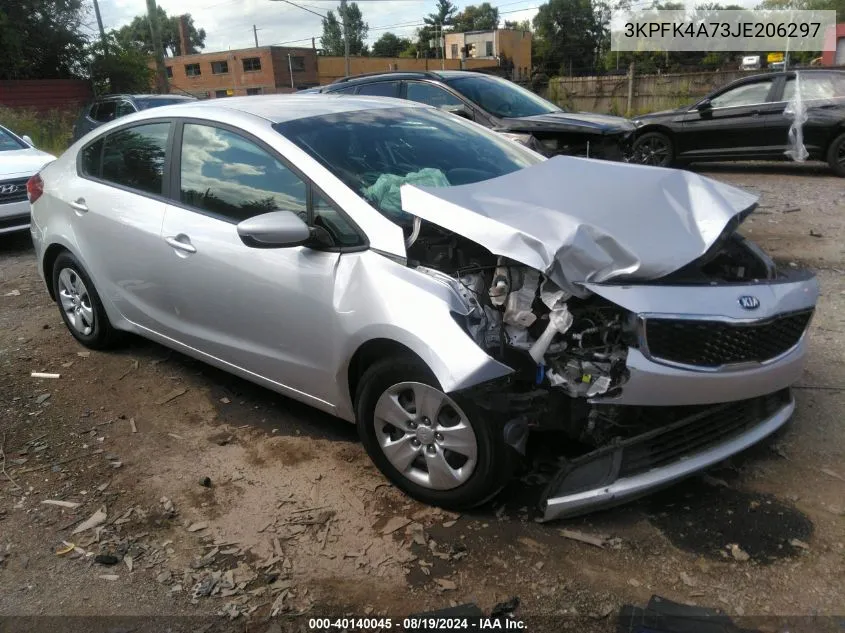 3KPFK4A73JE206297 2018 Kia Forte Lx